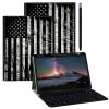 BPQOJB for Galaxy Tab A9 Plus Case with Detachable Wireless Keyboard & 360 Degree Rotating Stand Protect Cover Acrylic Tablet Case for Samsung Galaxy Tab A9 Plus 11 inch 2023 - American USA Flag view 1