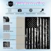 BPQOJB for Galaxy Tab A9 Plus Case with Detachable Wireless Keyboard & 360 Degree Rotating Stand Protect Cover Acrylic Tablet Case for Samsung Galaxy Tab A9 Plus 11 inch 2023 - American USA Flag view 2