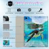 BPQOJB for Galaxy Tab A9 Plus Case with Detachable Wireless Keyboard & 360 Degree Rotating Stand Protect Cover Acrylic Tablet Case for Samsung Galaxy Tab A9 Plus 11 inch 2023 - Turtle in Sea view 2