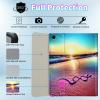 BPQOJB for Galaxy Tab A9 Plus Case with Detachable Wireless Keyboard & 360 Degree Rotating Stand Protect Cover Acrylic Tablet Case for Samsung Galaxy Tab A9 Plus 11 inch 2023 - Sunset Beach view 2