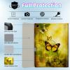 BPQOJB for Galaxy Tab A9 Plus Case with Detachable Wireless Keyboard & 360 Degree Rotating Stand Protect Cover Acrylic Tablet Case for Samsung Galaxy Tab A9 Plus 11 inch 2023 - Yellow Butterflies view 2