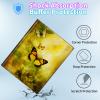 BPQOJB for Galaxy Tab A9 Plus Case with Detachable Wireless Keyboard & 360 Degree Rotating Stand Protect Cover Acrylic Tablet Case for Samsung Galaxy Tab A9 Plus 11 inch 2023 - Yellow Butterflies view 4