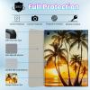 BPQOJB for Galaxy Tab A9 Plus Case with Detachable Wireless Keyboard & 360 Degree Rotating Stand Protect Cover Acrylic Tablet Case for Samsung Galaxy Tab A9 Plus 11 inch 2023 - Beach Coconut Tree view 2