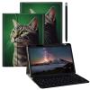 BPQOJB for Galaxy Tab A9 Plus Case with Detachable Wireless Keyboard & 360 Degree Rotating Stand Protect Cover Acrylic Tablet Case for Samsung Galaxy Tab A9 Plus 11 inch 2023 - Cute Cats view 1