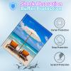 BPQOJB for Galaxy Tab A9 Plus Case with Detachable Wireless Keyboard & 360 Degree Rotating Stand Protect Cover Acrylic Tablet Case for Samsung Galaxy Tab A9 Plus 11 inch 2023 - Turquoise Tropical Sea view 4