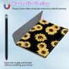 BPQOJB for Galaxy Tab A9 Plus Case with Detachable Wireless Keyboard & 360 Degree Rotating Stand Protect Cover Acrylic Tablet Case for Samsung Galaxy Tab A9 Plus 11 inch 2023 - Yellow Sunflowers Black view 3