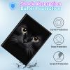 BPQOJB for Galaxy Tab A9 Plus Case with Detachable Wireless Keyboard & 360 Degree Rotating Stand Protect Cover Acrylic Tablet Case for Samsung Galaxy Tab A9 Plus 11 inch 2023 - Black Cat view 4