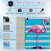 BPQOJB for Galaxy Tab A9 Plus Case with Detachable Wireless Keyboard & 360 Degree Rotating Stand Protect Cover Acrylic Tablet Case for Samsung Galaxy Tab A9 Plus 11 inch 2023 - Cute Flamingo view 2