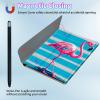 BPQOJB for Galaxy Tab A9 Plus Case with Detachable Wireless Keyboard & 360 Degree Rotating Stand Protect Cover Acrylic Tablet Case for Samsung Galaxy Tab A9 Plus 11 inch 2023 - Cute Flamingo view 3