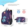 ALAZA Cute Dinosaur and Stars Backpack Bookbag Notebook Laptop Bag Casual Travel Daypack with Lunch Bag for Women Men view 2