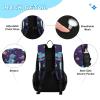 ALAZA Cute Dinosaur and Stars Backpack Bookbag Notebook Laptop Bag Casual Travel Daypack with Lunch Bag for Women Men view 3