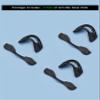 Acefrog 3 Pairs Upgraded Nose Pads for Oakley Si M Frame 2.0/3.0 OO9146, M Frame 2.0 Strike, Industrial M Frame 2.0, SI Ballistic M Frame 2.0 Sunglass, Push-in Nose Piece Replacement, Black view 3
