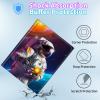BPQOJB for Galaxy Tab A9 Plus Case with Detachable Wireless Keyboard & 360 Degree Rotating Stand Protect Cover Acrylic Tablet Case for Samsung Galaxy Tab A9 Plus 11 inch 2023 - Man in The Universe view 4