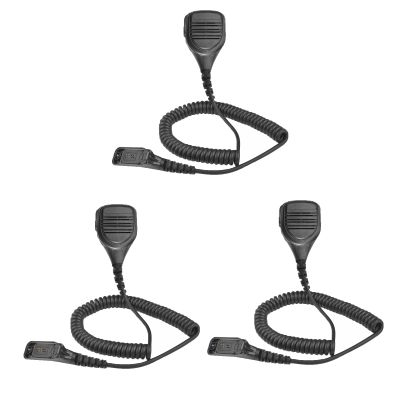 Amazingxiax 3Pack XPR6550 XPR7550 Remote Speaker Microphone Shoulder Mic for APX6000 APX7000 APX8000 APX4000 XPR6350 XPR7350e XPR7550e XPR7580e PMMN4025 PMMN4024