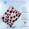 BPQOJB for Galaxy Tab A9 Plus Case with Detachable Wireless Keyboard & 360 Degree Rotating Stand Protect Cover Acrylic Tablet Case for Samsung Galaxy Tab A9 Plus 11 inch 2023 - Pink Leopard view 4