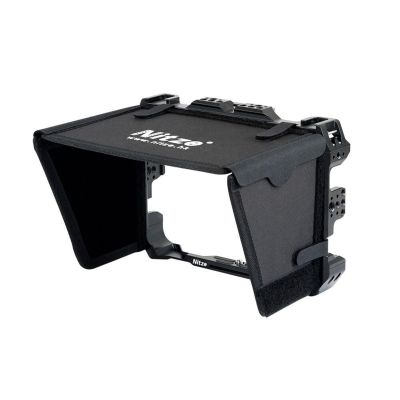 DirectNine Basics Shinobi 7"" Cage Nitze 7in Recording Monitor Cage JT-A01B w Sunhood NATO Rail Design Compatible with Atomos Shinobi 7"" Monitor