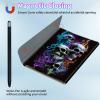 BPQOJB for Galaxy Tab A9 Plus Case with Detachable Wireless Keyboard & 360 Degree Rotating Stand Protect Cover Acrylic Tablet Case for Samsung Galaxy Tab A9 Plus 11 inch 2023 - Fire Skulls view 3