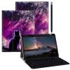 BPQOJB for Galaxy Tab A9 Plus Case with Detachable Wireless Keyboard & 360 Degree Rotating Stand Protect Cover Acrylic Tablet Case for Samsung Galaxy Tab A9 Plus 11 inch 2023 - Galaxy Cat view 1