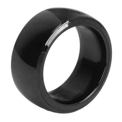 Gavigain Smart Ring, Magnetic Fidget Rings Ceramic NFC Ring Waterproof R4 Smart Ring Compatible with iOS Android for Men Women (Inner Diameter 21.5mm)