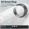 Gavigain Smart Ring, Magnetic Fidget Rings Ceramic NFC Ring Waterproof R4 Smart Ring Compatible with iOS Android for Men Women (Inner Diameter 21.5mm) view 3