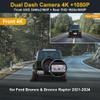 FITCAMX Dual Dash Cam for Ford Bronco 2021-2024 & CPL-3345 view 3