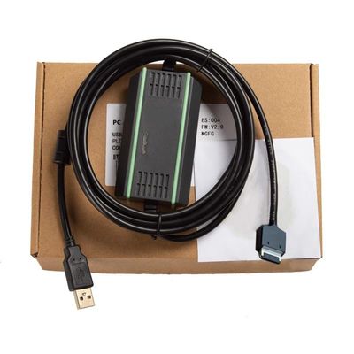 AL-00490833-01 Used for R and Q Series servo USB Port Debugging Cable Programming Cable Download Cable Gold-Plated Plug Electromagnetic Isolation Model FT232RL chip Data Cable 3 Meters