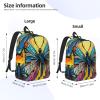 HCLYvexiria Backpack for Men Women 15.7-17.7 Inch Laptop Backpack Butterfly Tie Dye Daypack Laptop Bag for Travel view 2