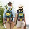 HCLYvexiria Backpack for Men Women 15.7-17.7 Inch Laptop Backpack Butterfly Tie Dye Daypack Laptop Bag for Travel view 4