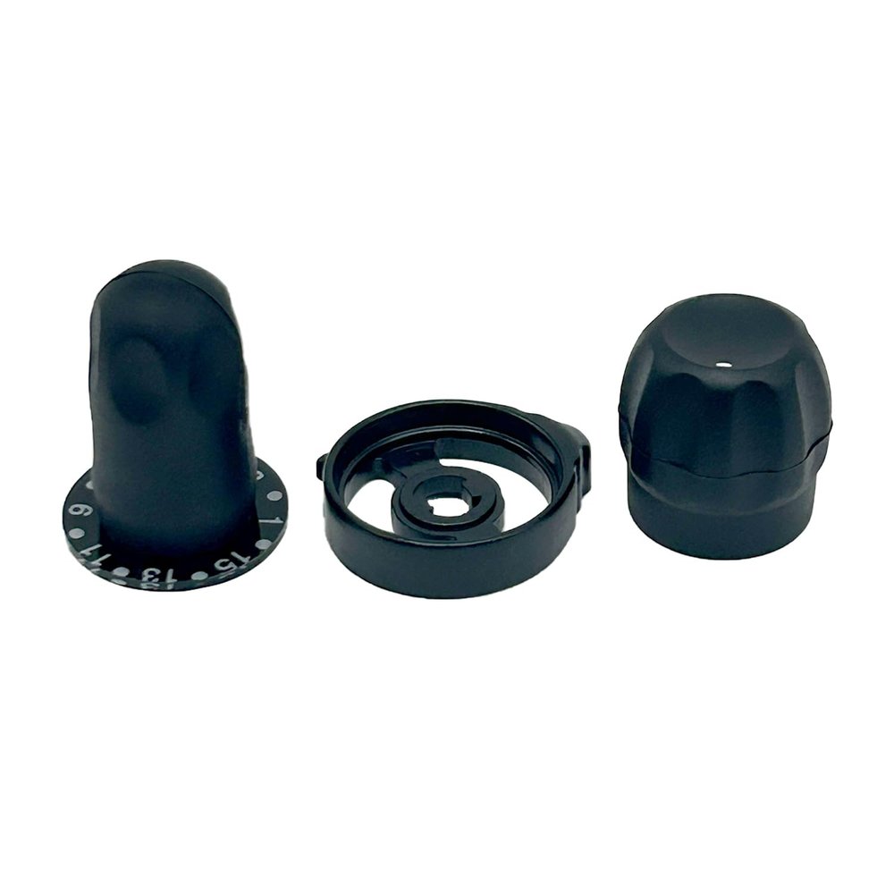 2 Pack Two Way Radio Volume and Channel Knob Button Cap Replacement for XTS2500 XTS2500I XTS1500 XTS2250 Walkie Talkie Knobs Accessories with Insert Retainers