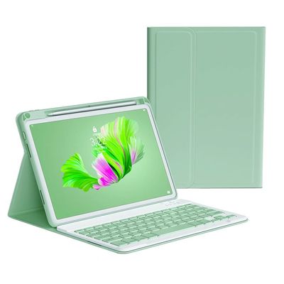 kaitesi Keyboard Case for iPad Pro 13 inch (M5/M4, 2025/2024) Case with Magnetic Detachable Bluetooth Keyboard Cover Support Pencil Charging,Mint Green