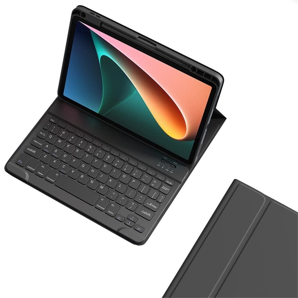 kaitesi Keyboard Case for iPad Pro 11 inch (M5/M4, 2025/2024) Case with Magnetic Detachable Bluetooth Keyboard Cover Support Pencil Charging,Black