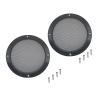 FDXGYH 2 Pack 6.5 Inch Speaker Grills Cover Metal Mesh Grill Horn Guard Protector Cover with Mounting Screws for Home/Car Audio [Black] view 1