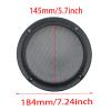 FDXGYH 2 Pack 6.5 Inch Speaker Grills Cover Metal Mesh Grill Horn Guard Protector Cover with Mounting Screws for Home/Car Audio [Black] view 2