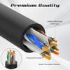 0.5 Foot Cat6 Patch Cables 2 Pack, Solid Pure Copper Patch Cord, Cat 6 Ethernet Cable, UTP Network, High Speed RJ45 Internet Cable, Compatible for PC, PS4/5, Xbox, Routers, Switches, Servers - Black view 3