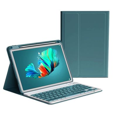 kaitesi Keyboard Case for iPad Pro 13 inch (M5/M4, 2025/2024) Case with Magnetic Detachable Bluetooth Keyboard Cover Support Pencil Charging,Dark Green