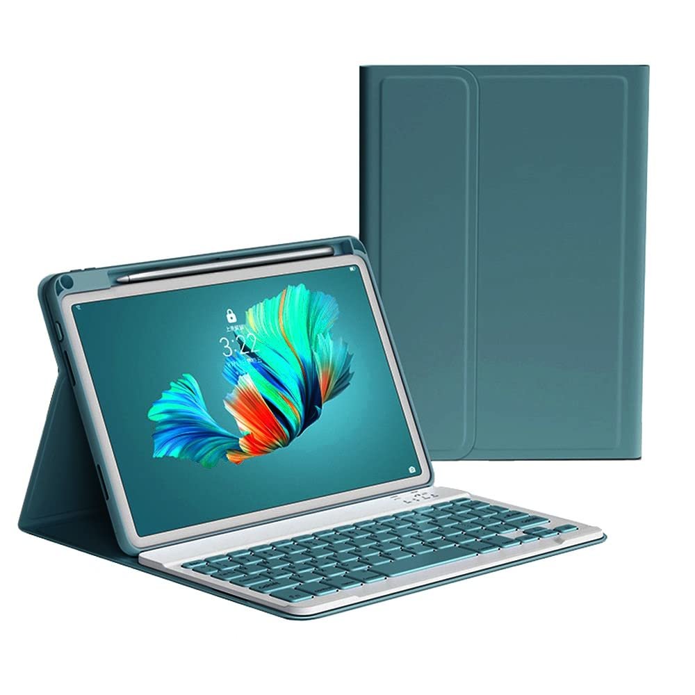 kaitesi Keyboard Case for iPad Pro 13 inch (M5/M4, 2025/2024) Case with Magnetic Detachable Bluetooth Keyboard Cover Support Pencil Charging,Dark Green