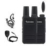2 Pack Mini Radio TG-A1 QUANSHENG Radio with Speaker Microphone USB-C Charger Two Way Radio Long Range TG A1 VOX Full Function Ham Radio with Headset (Black) view 1