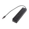 KASFDBMO Convenient 7 Port USB Hub Individual On Off Power Switches USB Splitter USB Extension Adapter Efficient Converter Compact USB Hub view 1
