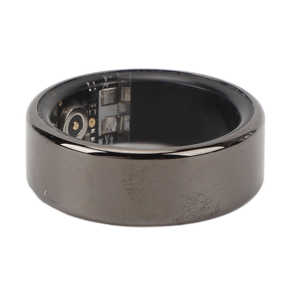 Dpofirs Smart Ring Health, Sports Multiple Sports Modes Rechargeable IP68 Smart Ring with APP for Android and iOS (Black)