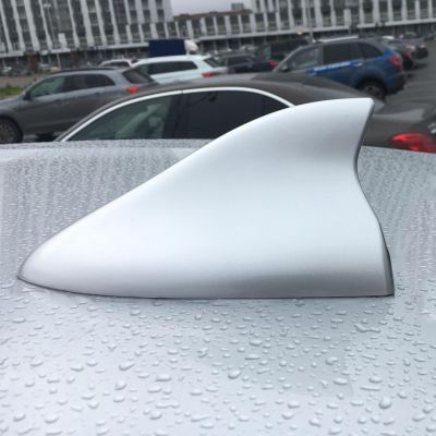 (2005-2016) Sportage Car Antenna Cover, Shark Fin Antenna, FM/AM Radio Aerials Replacement Accessories for KIA Sportage (Silver)