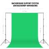 NEEWER Photography Lighting Kit with Backdrops,8.5x10ft Backdrop Stands,5700K 800W Equivalent 24W LED Umbrella Softbox Continuous Lighting,60cm Light Reflector, Photo Studio Equipment for Video Shoot view 3