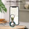 African American Women Silicone Protective Case for AirTag Tracker Cover Holder with Key Ring 2PCS view 4