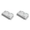 Viodmss 2X Passive Video Balun for TVI CVI AHD Cameras CCTV Via Twisted Pairs UTP Video Balun 8CH Transceiver BNC to UTP RJ45 view 1