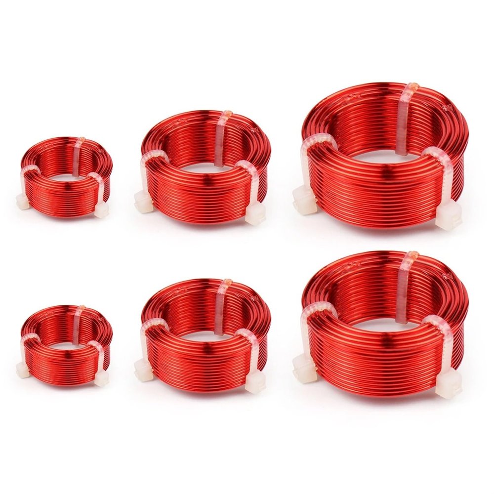 HTNAFONI Air-core Inductor Speaker Crossover Inductor Coil Copper Frequency Divider Coil Inductance Audio 0.8mm 1Pcs(Size:0.8mm 2.4MH)