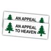 (2pcs) Liberty Tree Stickers an Appeal to Heaven Flag Sticker Rectangular Vinyl Stickers Weather-Resistant Stickers for Water Bottles Laptop Window Car 2pcs Size 3" view 1