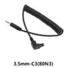 Olegovna Remote Control Shutter Release Cable Cord for Canon EOS Cameras, Compatible with Canon EOS R5, 6D Mark II, 5D Mark IV III II, 5DS, 5DR, 7D Mark II, D60, 5D, 7D (3.5mm-C3), Black view 2