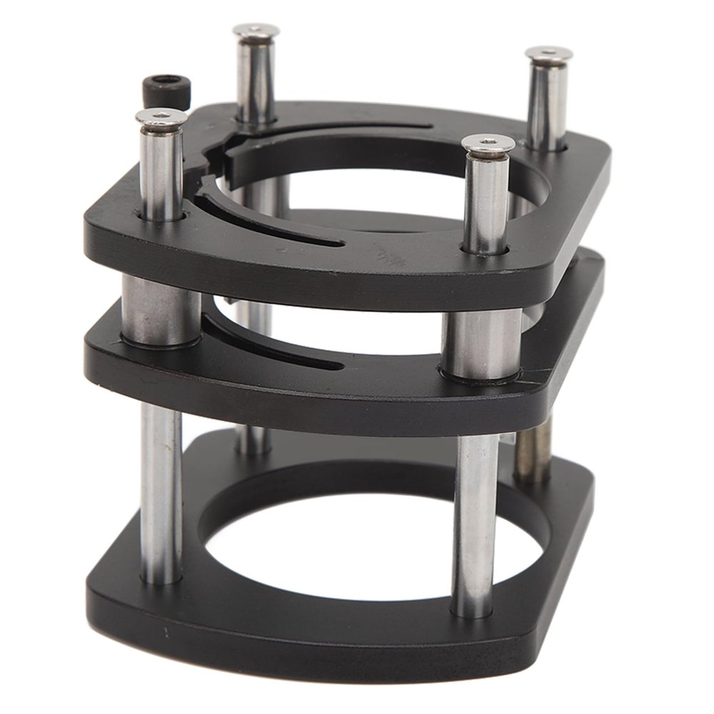 Router Base Black Tabl Aluminum Workbench Alloy for Trimming Tool, Flip Lifter Table for Garden Trimming Tool, Table Bases