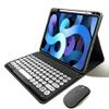 kaitesi Keyboard Case for iPad Pro 11 inch (M5/M4, 2025/2024) Case with Mouse Cute Round Keys Detachable Bluetooth Keyboard Slim Smart Cover Supports Pencil Charging,Black+White view 1