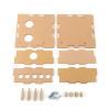 Acrylic Case Kit for 6J1 Valve Tube PreAmplifier Board, Transparent Design, Easy Assembly with Protective Layers, Parts Set view 1
