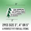 (2pcs) Liberty Tree Stickers an Appeal to Heaven Sticker Pine Tree Vinyl Stickers Weather-Resistant Stickers for Water Bottles Laptop Window Car 2pcs Size 5" view 2